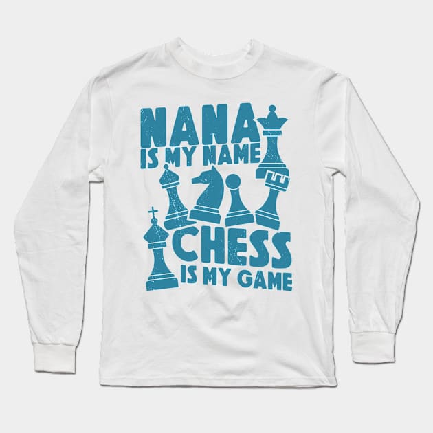 Chess Lovers Board Games Grandma Chess Players Long Sleeve T-Shirt by Tom´s TeeStore